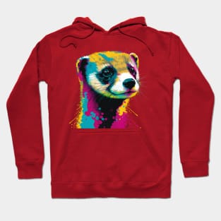 Pop Art Ferret Lover Hoodie